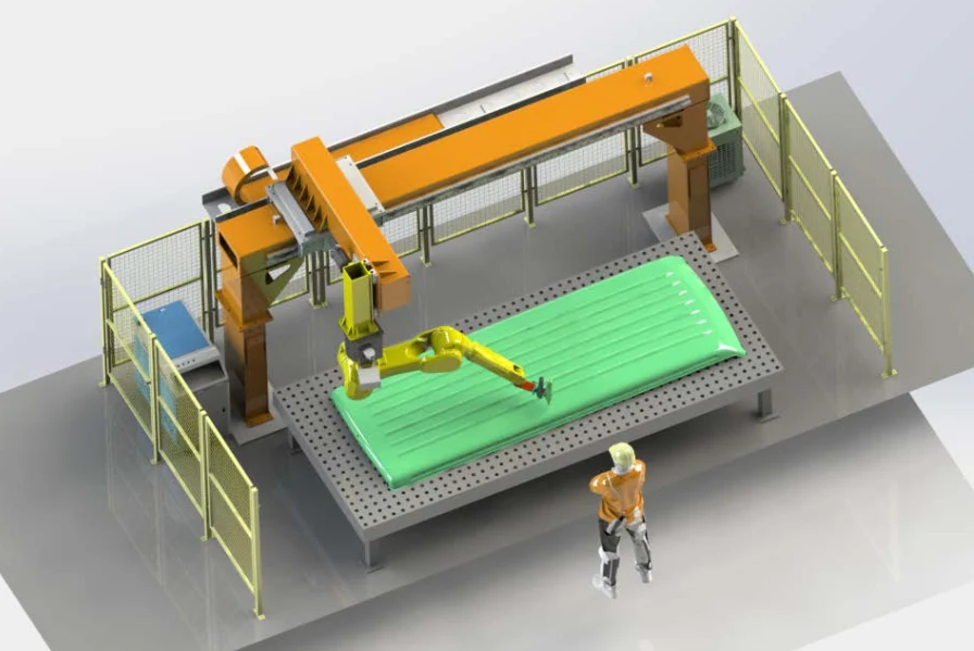 Portal-Schienen-Roboter-Laserschneidmaschine