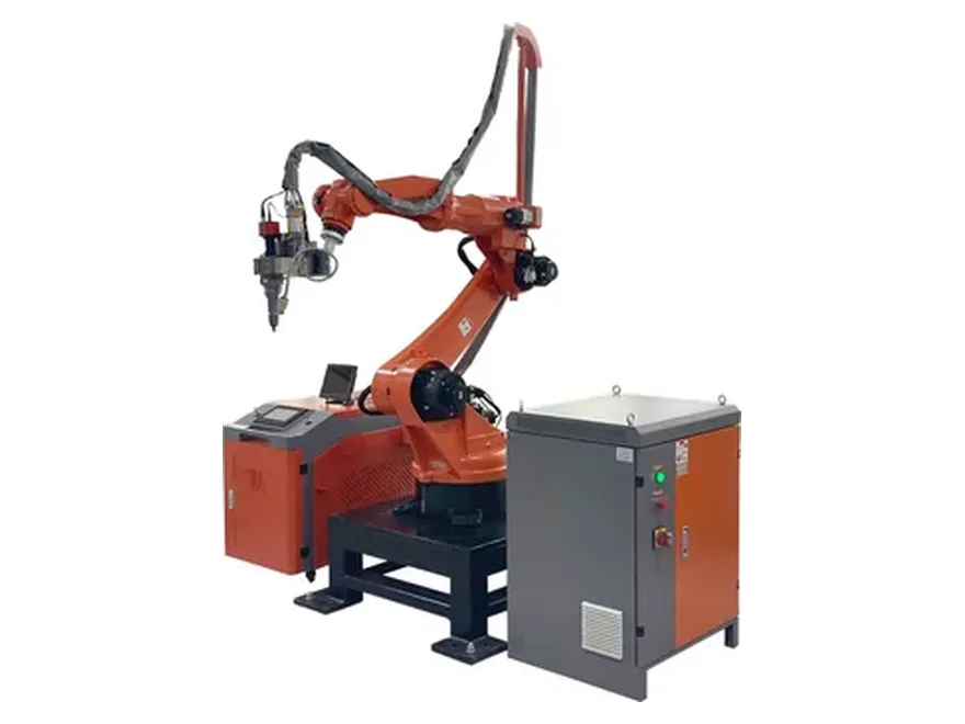 Sechsachsige Roboter-Laserbearbeitungszelle
