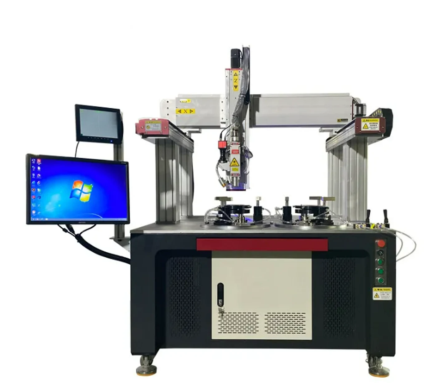 Portal-Automatik-Laserschweißmaschine mit Zweisäulenrahmen und Werkstückspanntisch